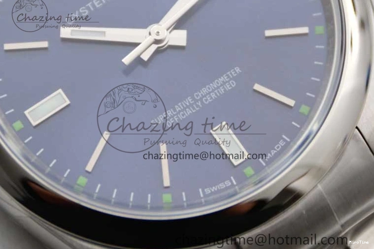 MiroTime 0105 Oyster Perpetual 39mm 114300 EWF 1:1 Best Edition 904L Steel Blue Dial on SS Bracelet SA WaterResistant 2005